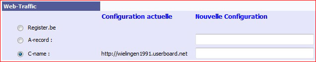 Configuration nom de domaine chez register.be  Regist14