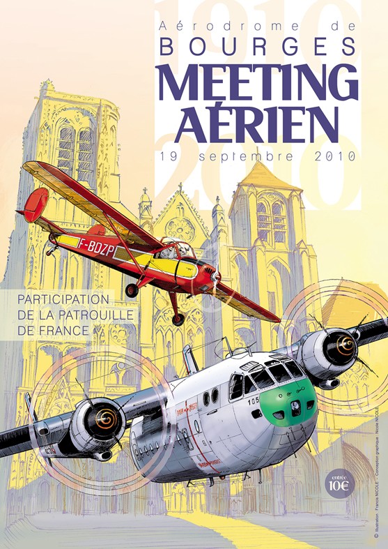 Meeting aérien à Bourges le 19 septembre Affich10