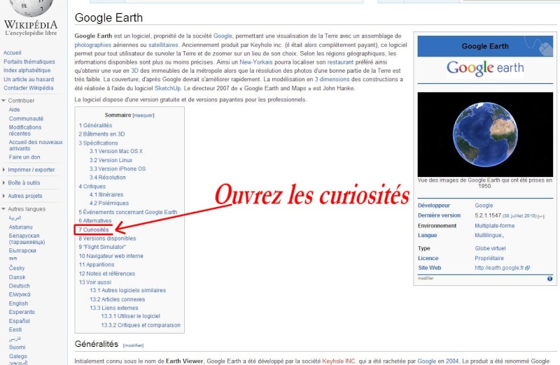 Wikipedia multilingue pour Google Earth. Captu150