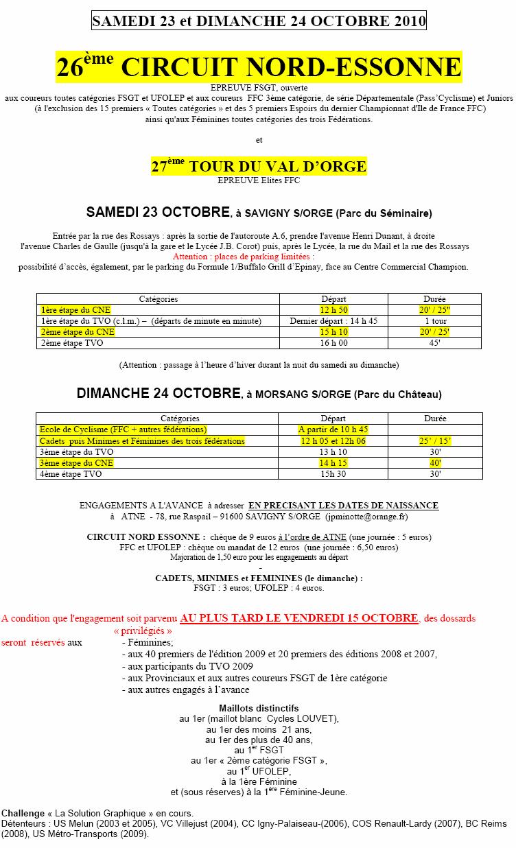 FSGT - 23 & 24 octobre 2010 - 26me circuit Nord-Essonne (91) 2010-115