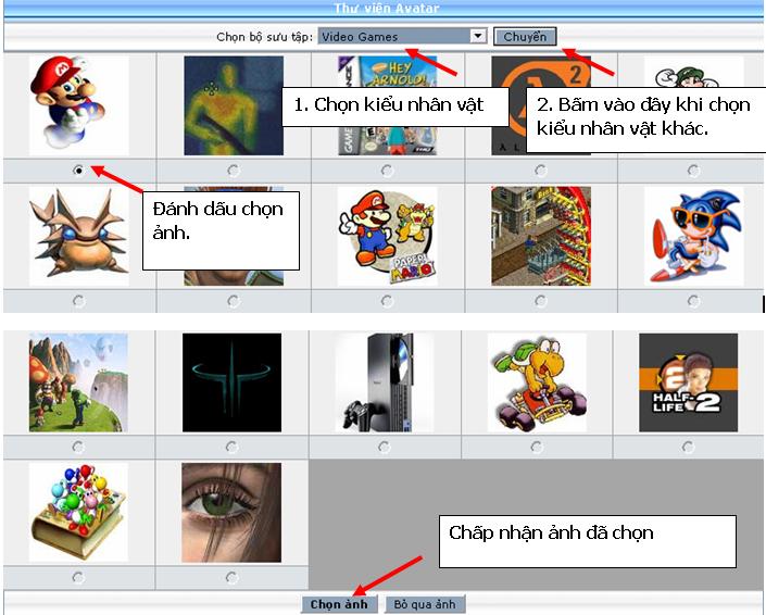 HƯỚNG DẪN CHỌN ẢNH ĐẠI DIỆN TRÊN DIỄN ĐÀN 610