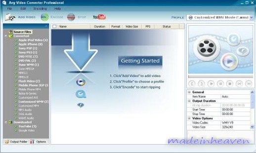 برنامج Any Video Converter Professional 3.1.0 Multilingual Portable Anyin10