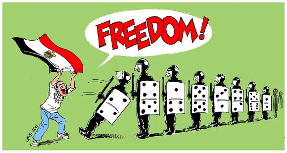 رسوم كاريكاتير حول الثورة المصرية Latuff10