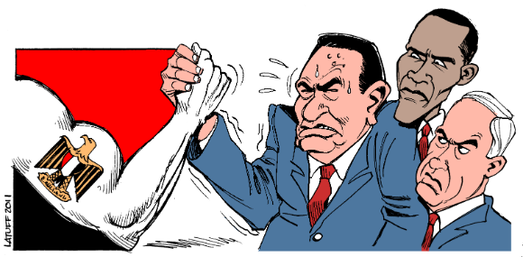 رسوم كاريكاتير حول الثورة المصرية Police10
