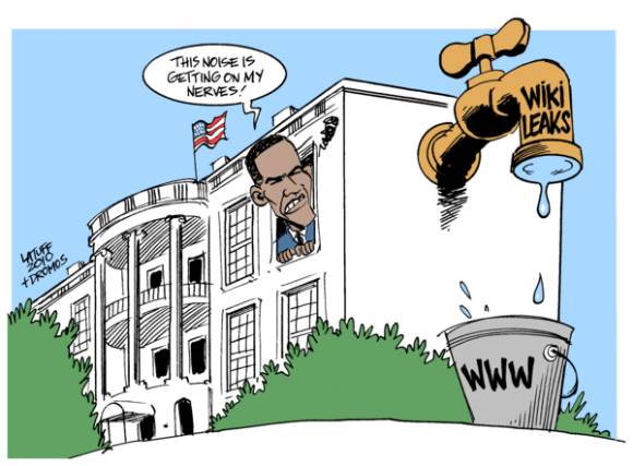 رسوم كاريكاتير حول الثورة المصرية Wikile10