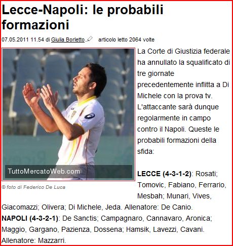 LECCE-NAPOLI 2-1 (08/05/2011) - Pagina 2 Cattur14