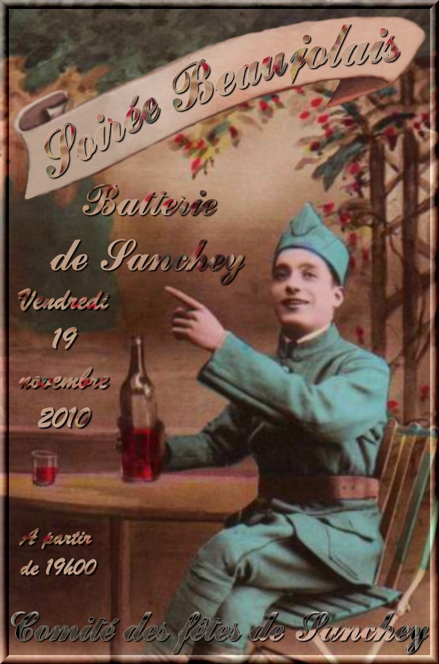 BATTERIE DE SANCHEY, soirée Beaujolais Affich12