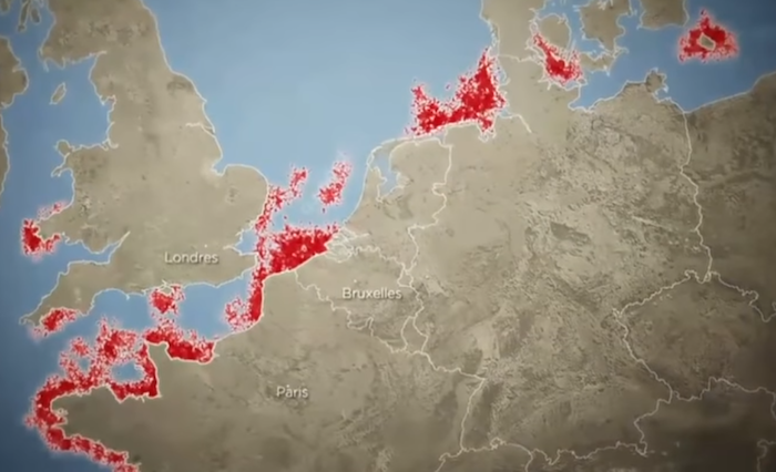 Bombes chimiques à retardement en mer du Nord et dans la Baltique Carte_10