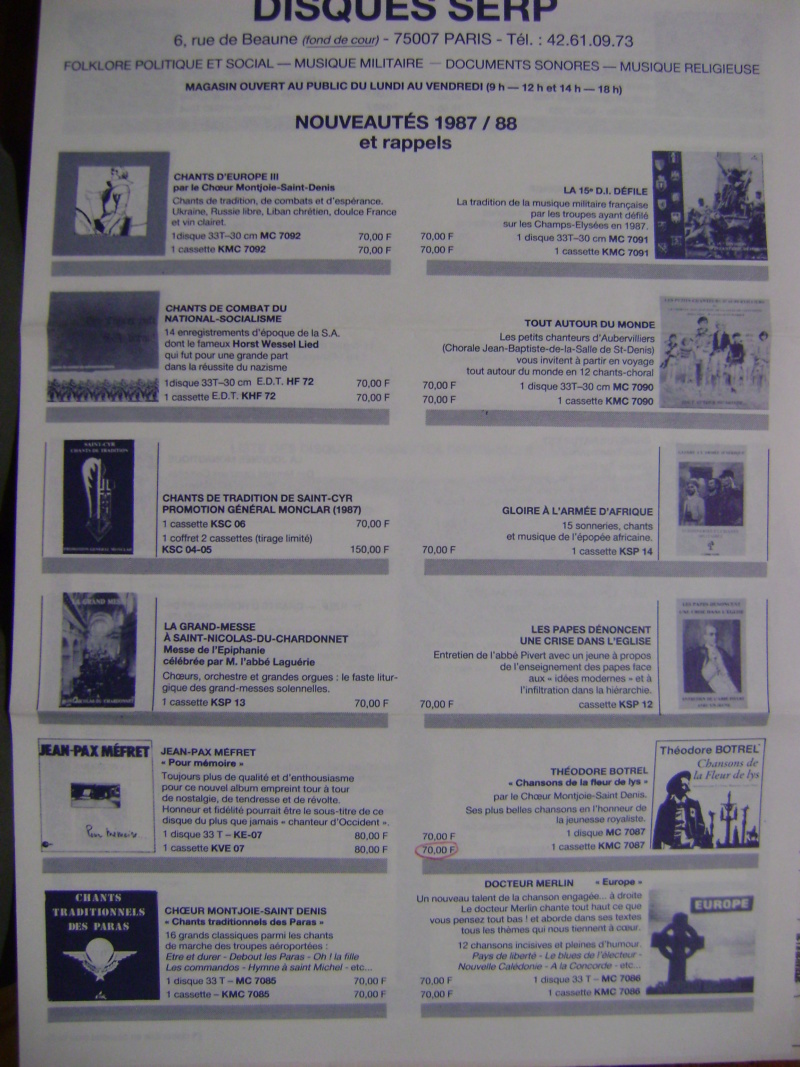 Disques vinyles 33T SERP, Les Waffen ss et Hitlerjugend Dsc03279