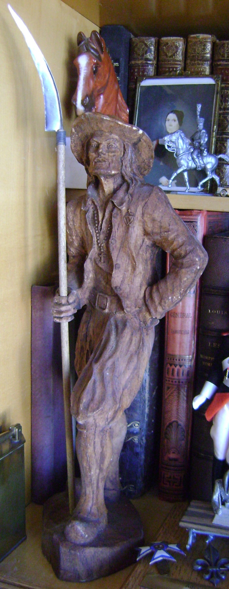 Ancienne Statue en bois (restauré) Dsc05348