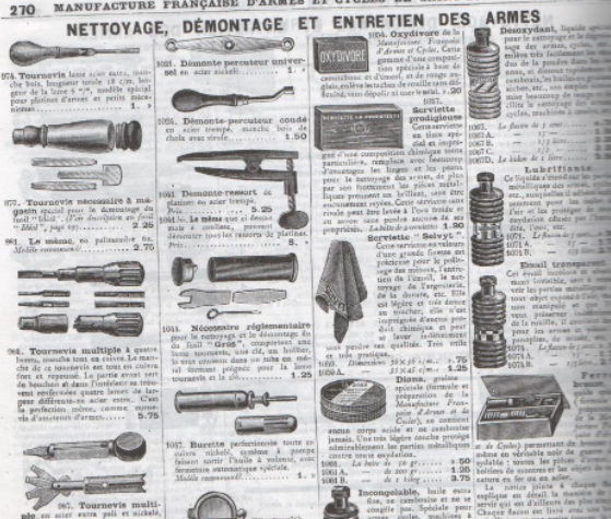 Petits outils de fusils. Outils11