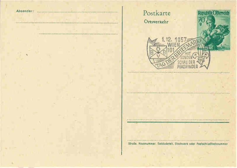 Osterreich - Sonderstempel Österreich, Thema Pfadfinder A008_a10