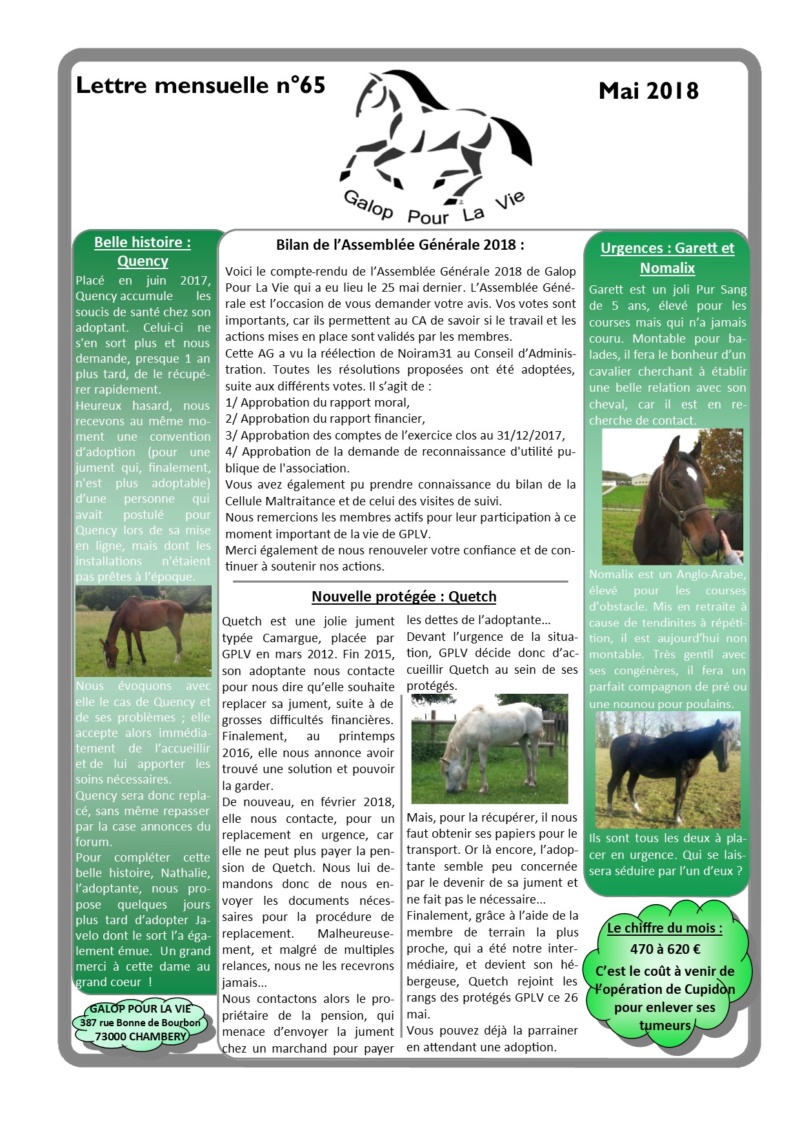 GPLV - Lettre Mensuelle n°65 - Mai 2018 Nl_mai10