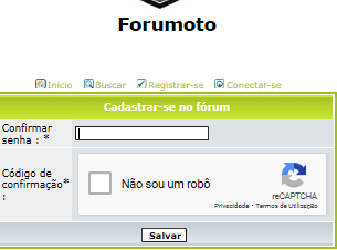 Como registar se no Fórum Forumoto  2020-112