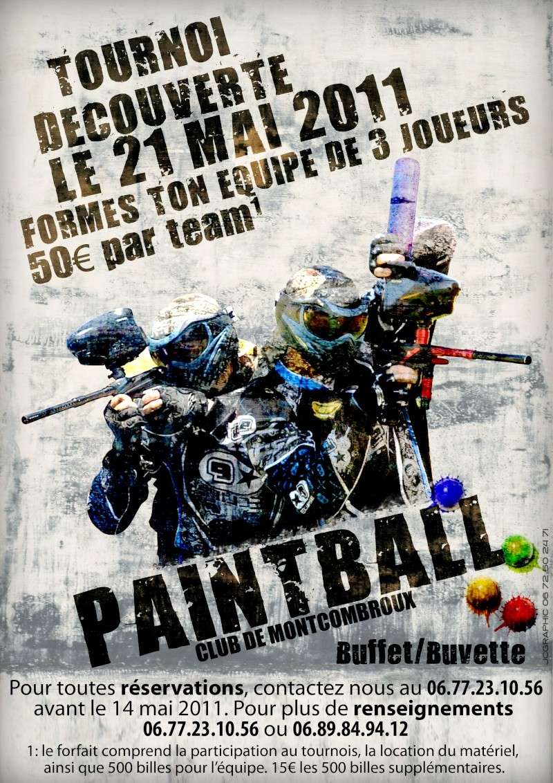 petite journée PAINTBALL  Affich10