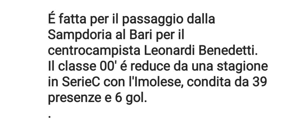 05/07/22 atuttab-  Benedetti  passa al Bari Screen17