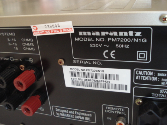 Marantz PM 7200 Integrated Amplifier (Used)SOLD Marant20