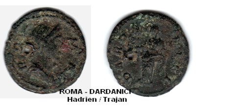 Quadrans des mines "Dardanici" (Hadrien/trajan) Roma_d10
