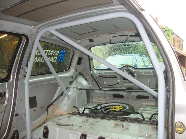 100e Roll cage with diagonal... S-l16013