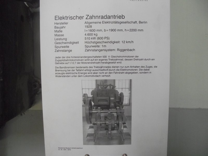 Elektrischer Zahnradantrieb Lokwe179