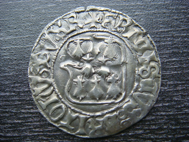 Blanc d'argent "à la targe", François II 1458-1488 Groses10