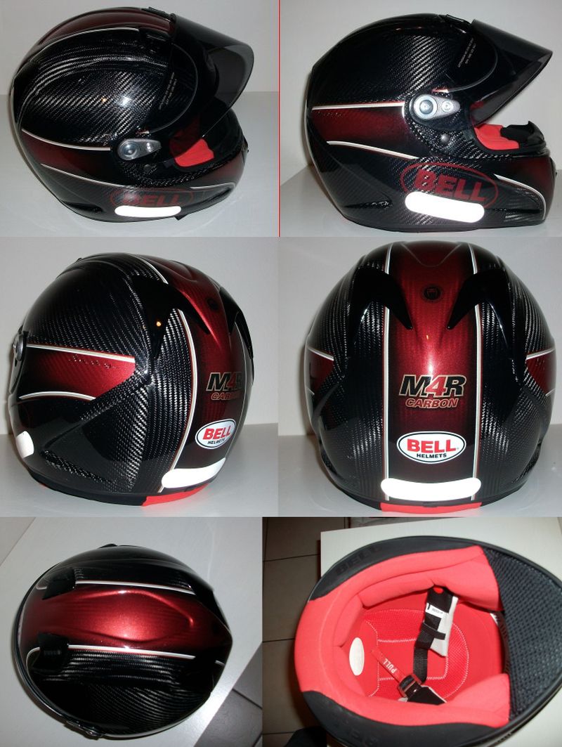 Casque BELL M4R INDY CARBONE Panora10