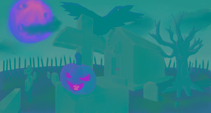 A graveyard party (contest entry) 49459410