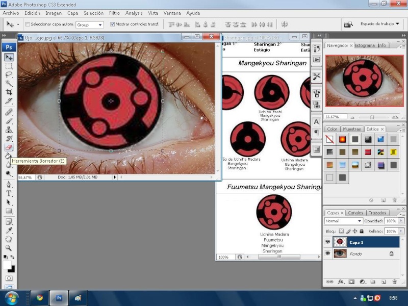 Ojo Sharingan Photoshop 410