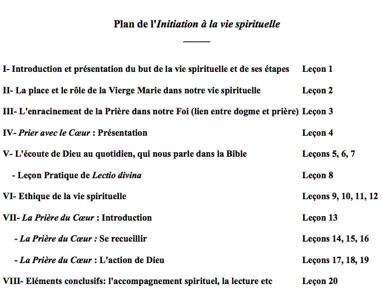 Cours d' Initiation à la vie spirituelle sur le net Captur16