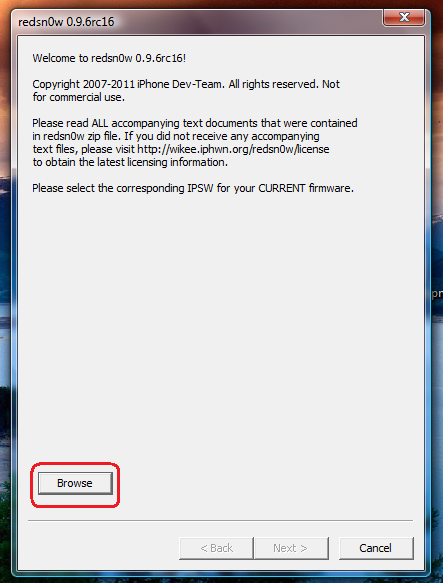 Jailbreak iOS 4.3.3 Redsn0w 0.9.6rc16 2011-027