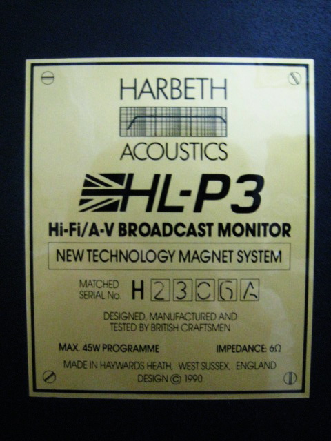 Harbeth HL P3 (used) Img_2220