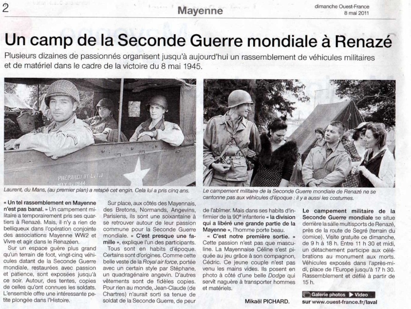 Article Ouest France du dimanche 8 mai 2011 Img00810
