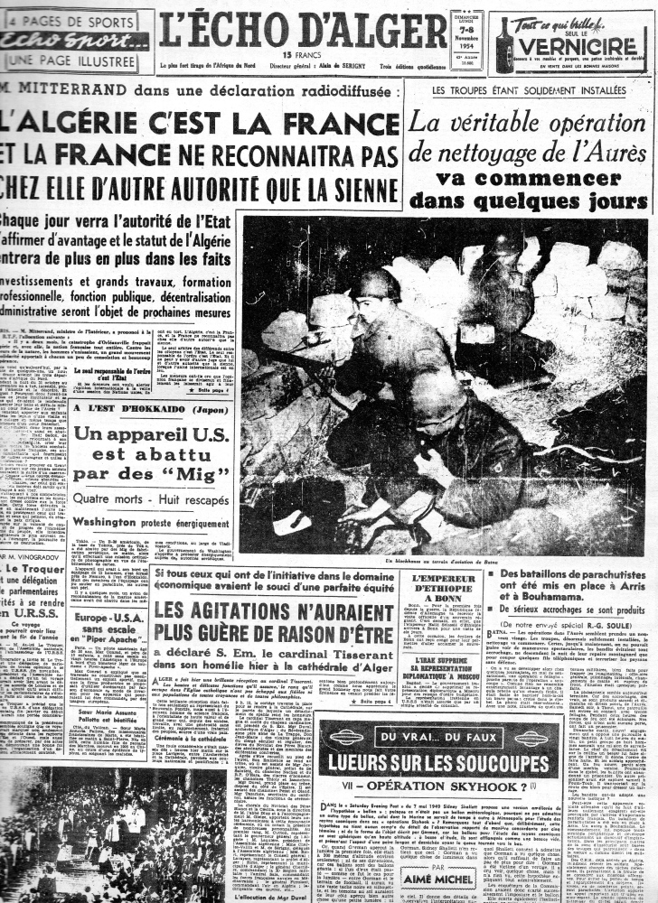 ALGERIE  PRESSE 1954 111