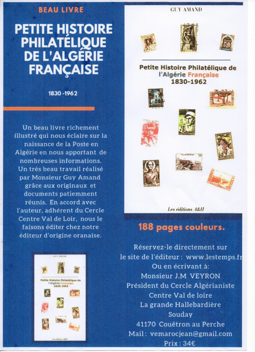 mon book ALGERIE par les timbres ;josetteguy.amand@orange.fr Phila014