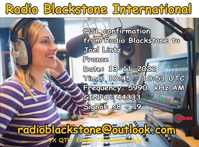 eQSL de BLACKSTONE international Blacks10