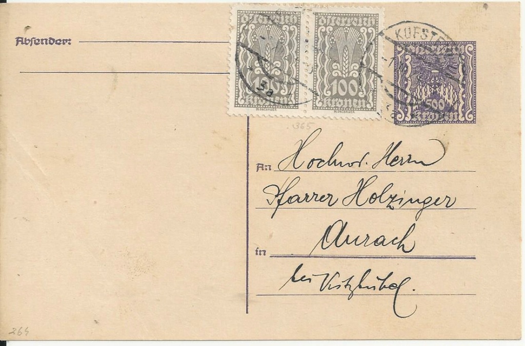 Postkartenserie "Quadratischer Wertstempel - Wertziffer im Dreieck" 1922-24 - Seite 5 Bild1087