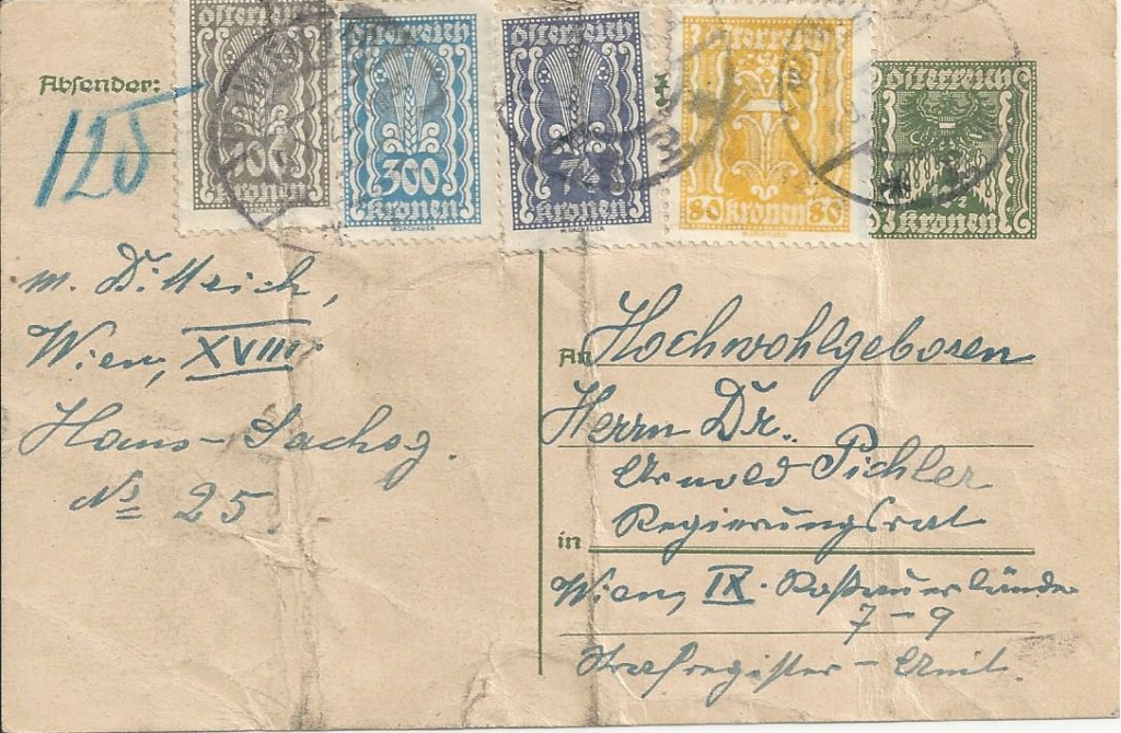Postkartenserie "Quadratischer Wertstempel - Wertziffer im Dreieck" 1922-24 - Seite 6 Bild1292