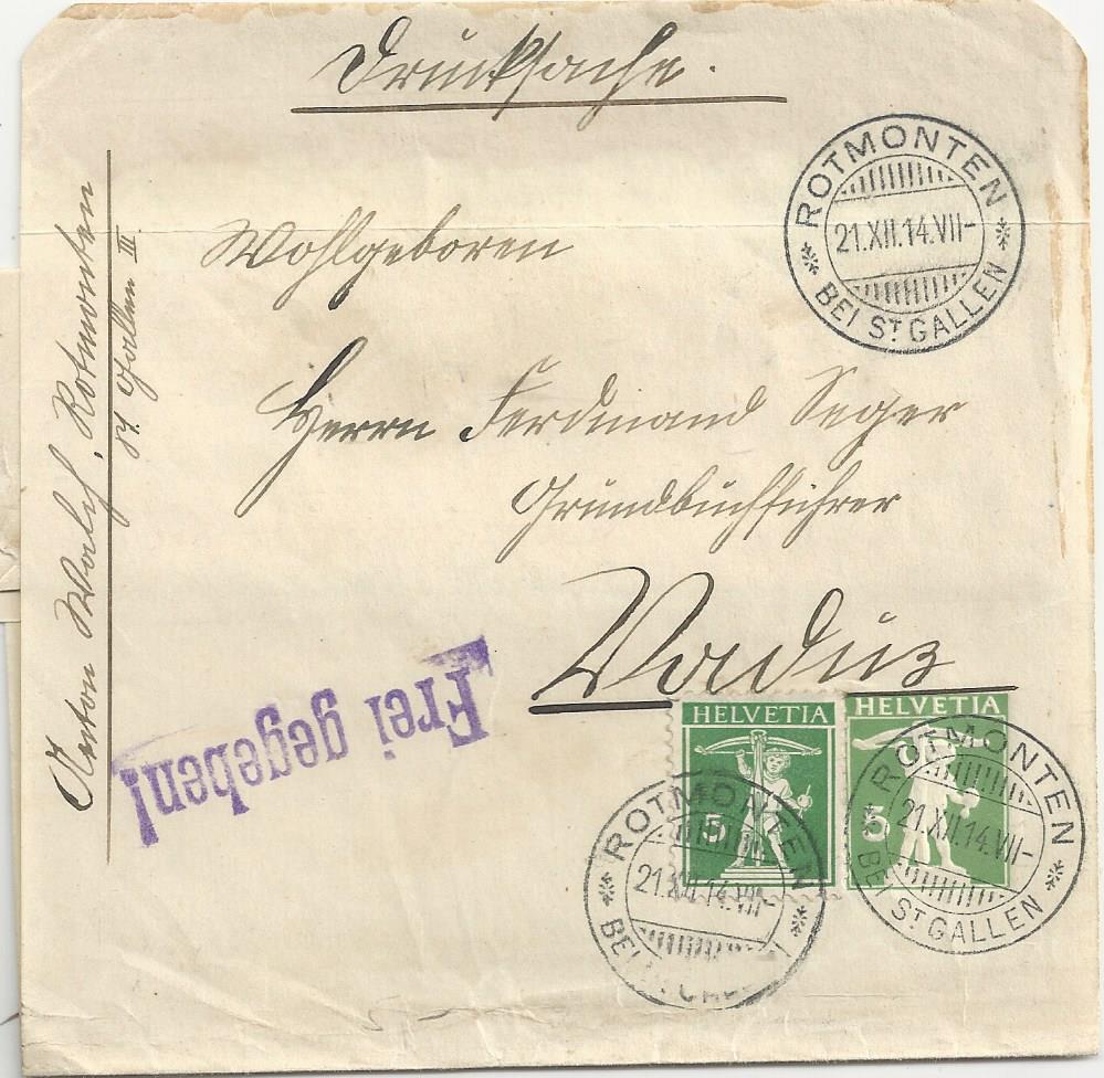 Osterreich - Zivilpost-Zensur in Osterreich 1914-1918 Bild1319