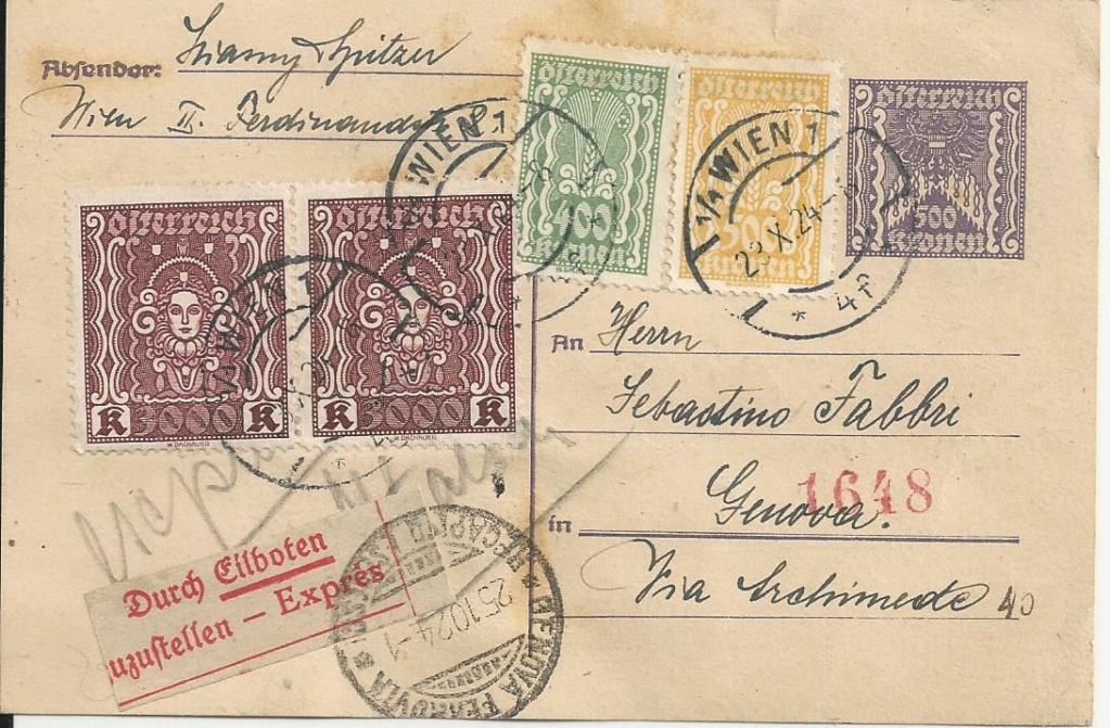 Postkartenserie "Quadratischer Wertstempel - Wertziffer im Dreieck" 1922-24 - Seite 6 Bild1332