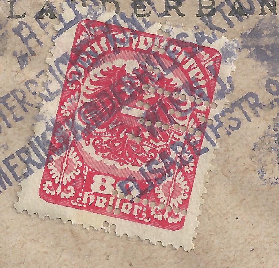 Marken - Lochung auf Briefmarken - Perfin - Österreich Bild1441