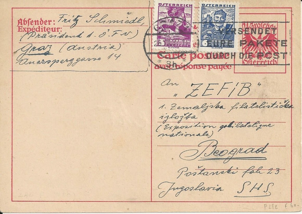 Bedarfspost Ganzsachen Österreich 1925-1938 - Seite 2 Bild276