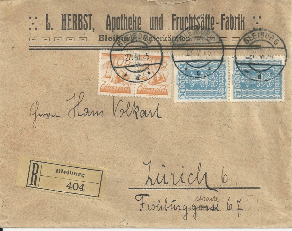 Osterreich - Inflation in Österreich - Belege - 1918 bis 1925 - Seite 27 Bild294