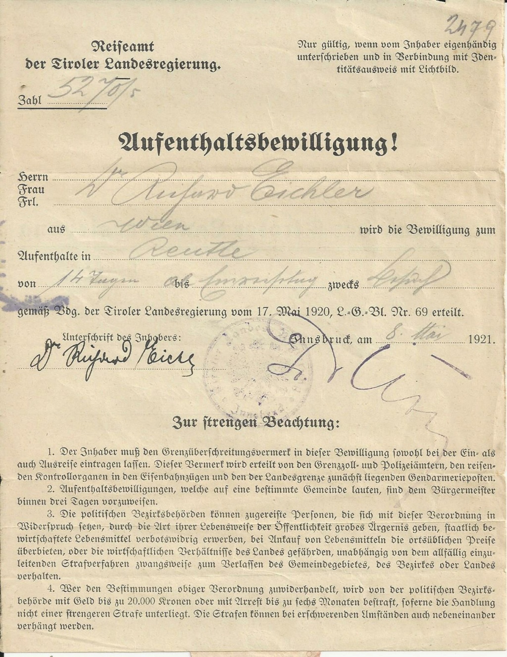 Inflation in Österreich - Belege - 1918 bis 1925 - Seite 28 Bild303