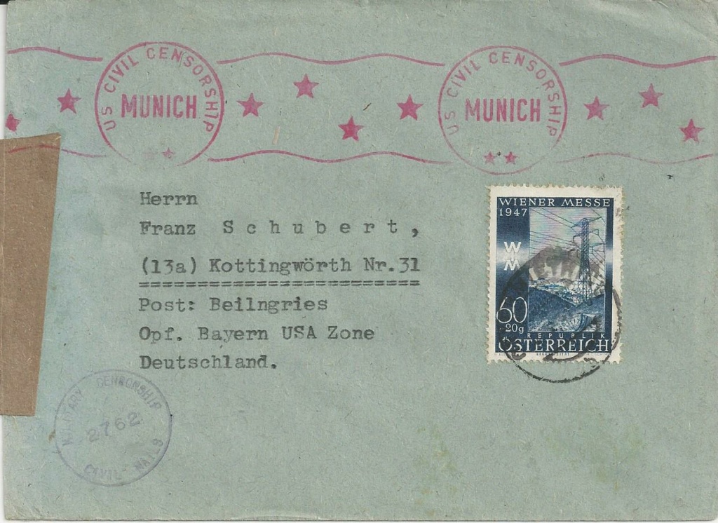 stempel - Sammlung Bedarfsbriefe Österreich ab 1945 - Seite 18 Bild390