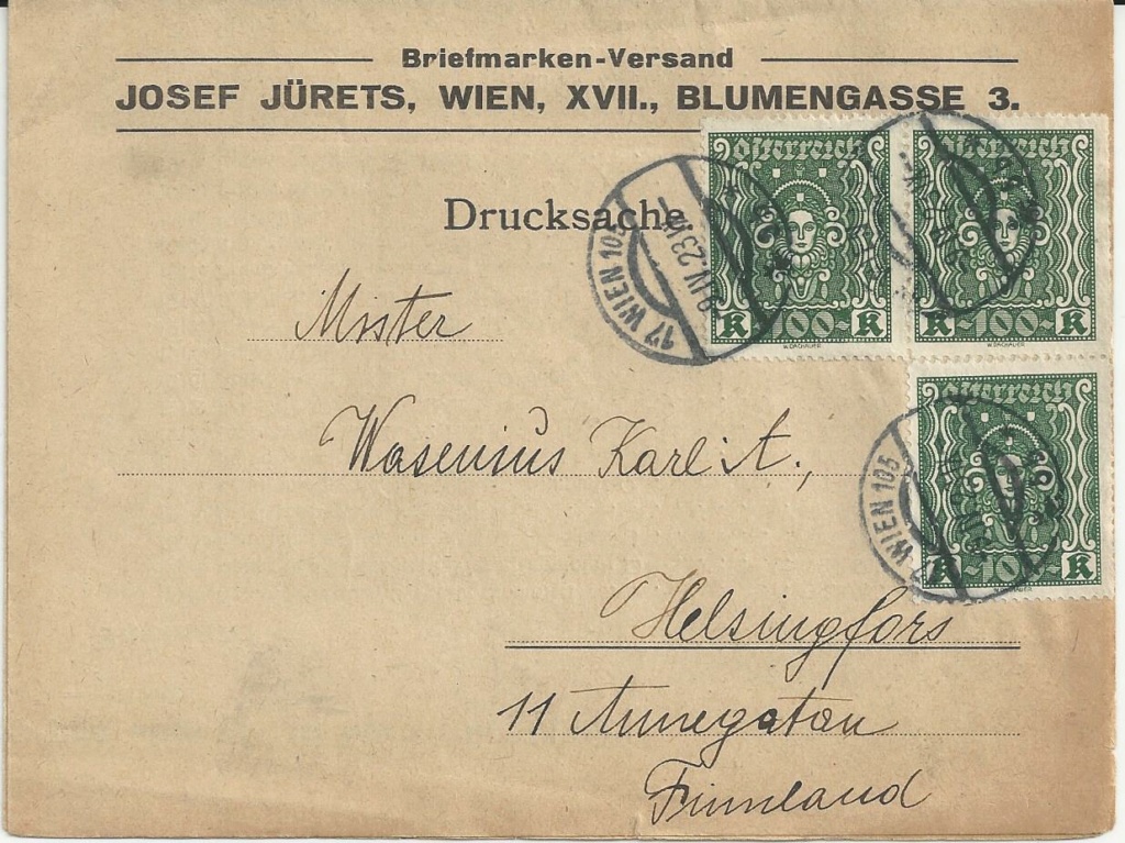 Osterreich - Inflation in Österreich - Belege - 1918 bis 1925 - Seite 31 Bild429