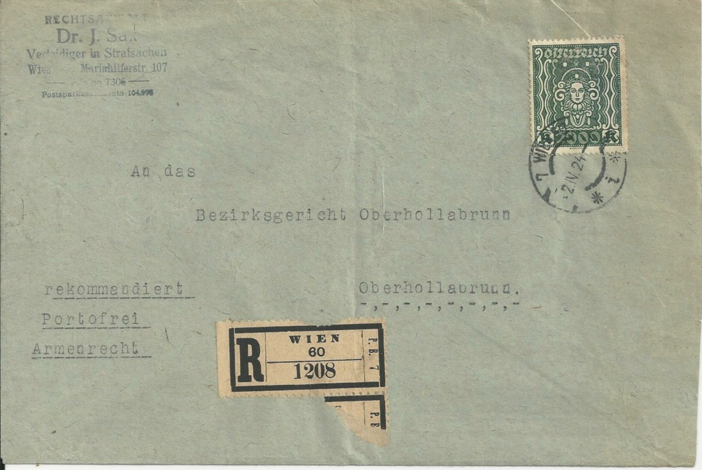 Osterreich - Inflation in Österreich - Belege - 1918 bis 1925 - Seite 31 Bild436