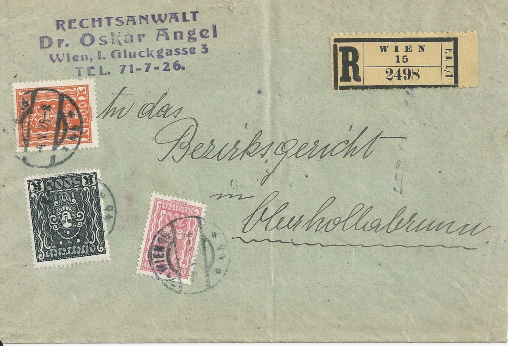 Osterreich - Inflation in Österreich - Belege - 1918 bis 1925 - Seite 32 Bild505