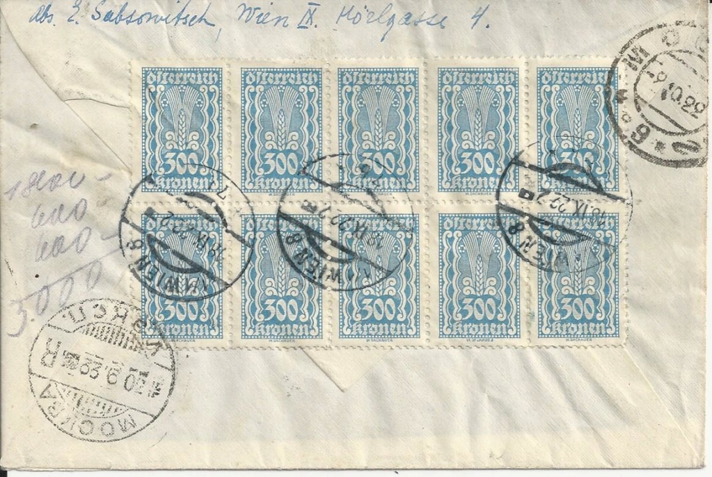 Osterreich - Inflation in Österreich - Belege - 1918 bis 1925 - Seite 18 Bild_237