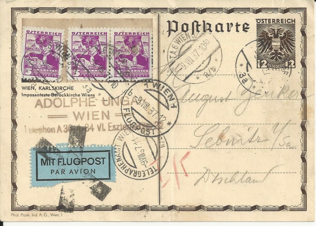 Bedarfspost Ganzsachen Österreich 1925-1938 - Seite 2 Bild_487