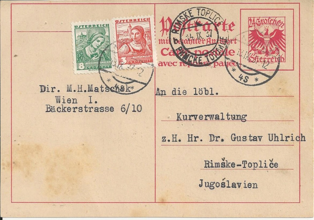 Bedarfspost Ganzsachen Österreich 1925-1938 Bild_713